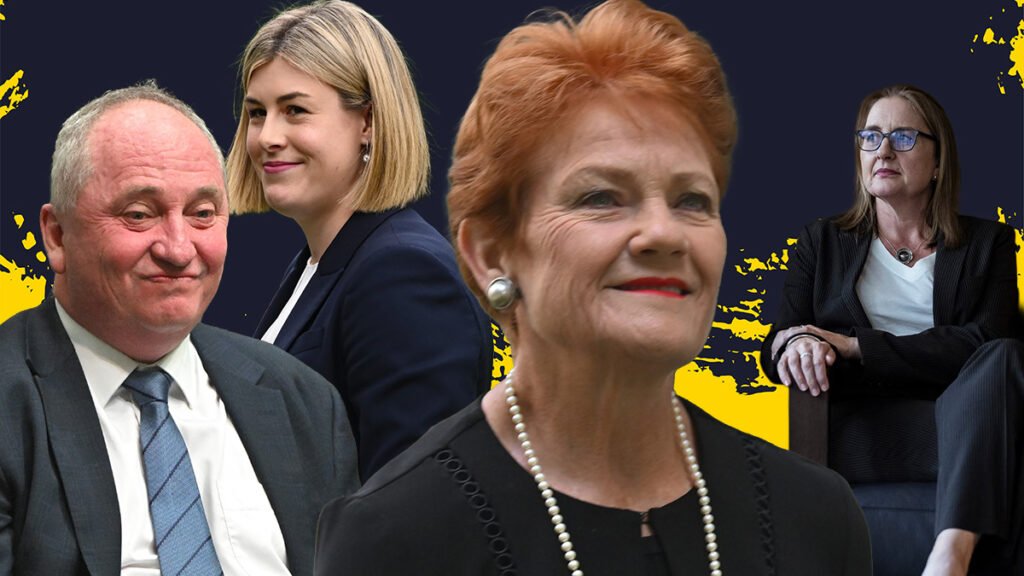 Jacinta Allan and Jess Wilson and Barnaby Joyce and Pauline Hanson.
