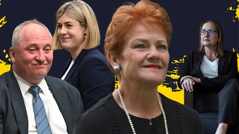 Jacinta Allan and Jess Wilson and Barnaby Joyce and Pauline Hanson.