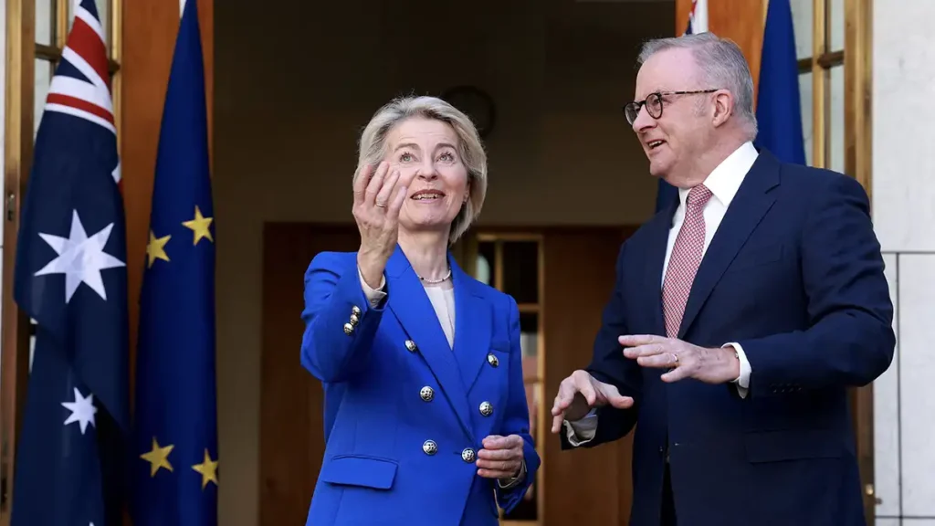 Albanese meets EU chief ahead of major trade agreement