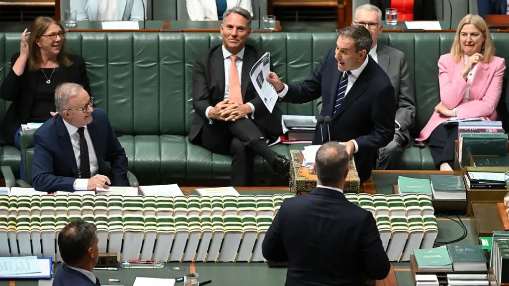 Jim Chalmers Accuses Tim Wilson of Market Bet