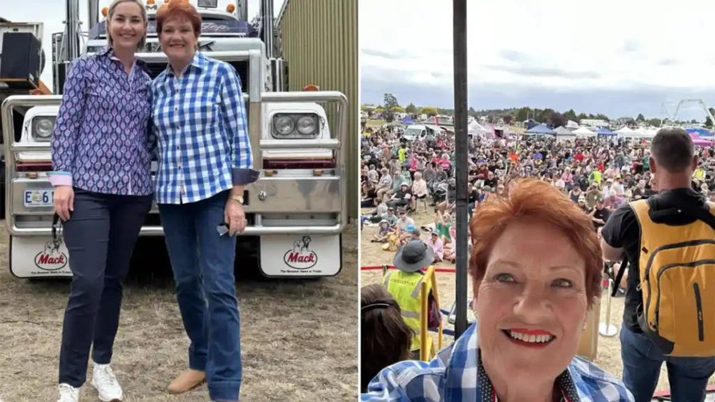 Pauline Hanson Joins Tasmania Charity Truck Run
