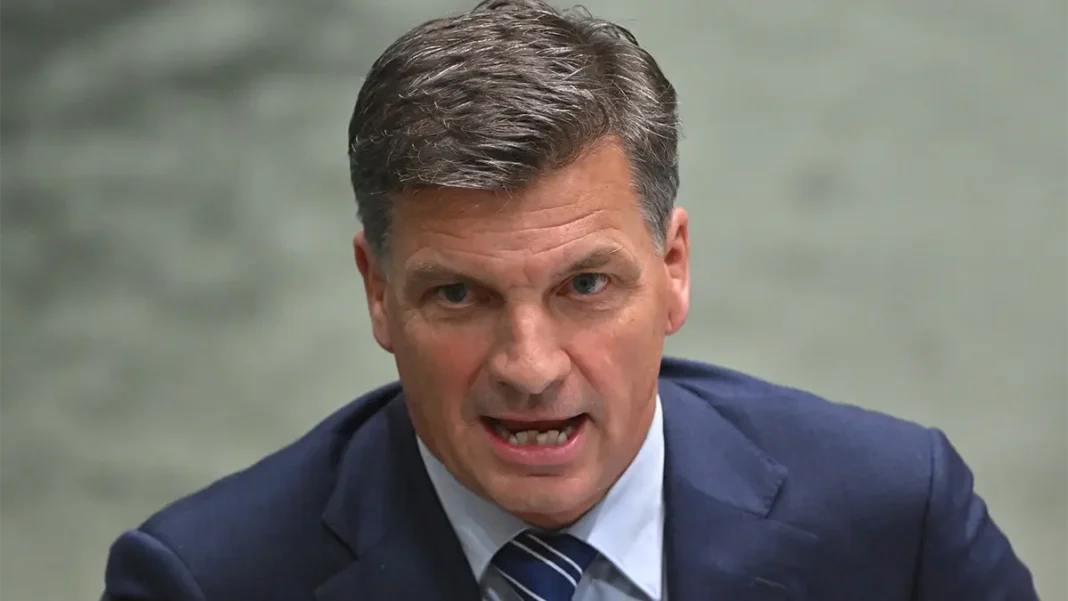 Opposition leader Angus Taylor believes Labor has mishandled the disruption caused by the conflict in the Middle East. Photograph: Mick Tsikas/AAP