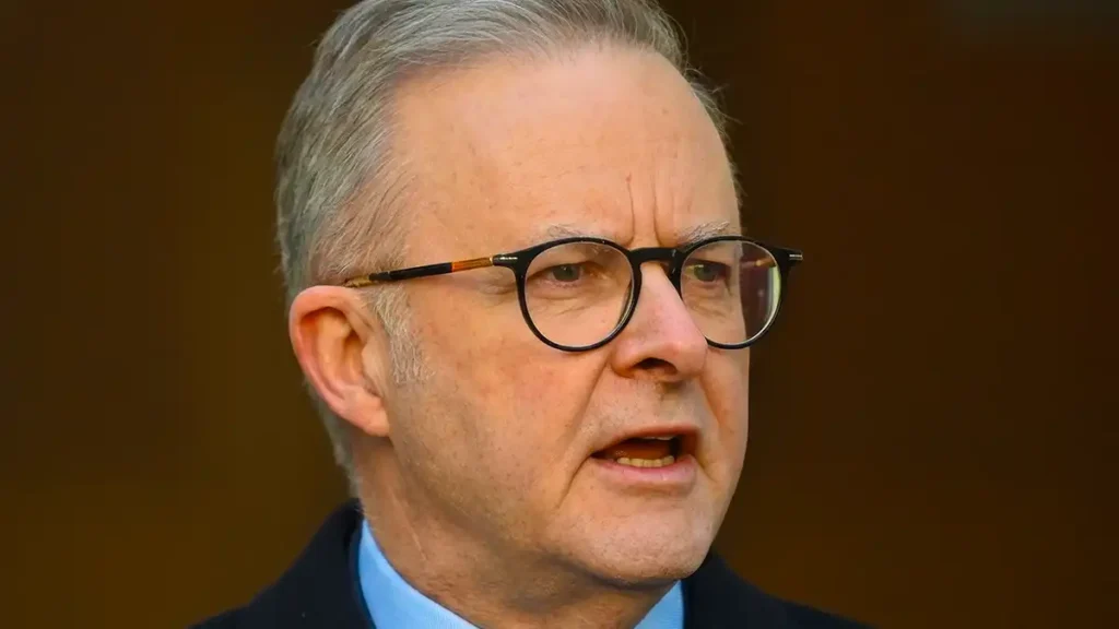 Anthony Albanese speaking about Middle East tensions and Australia’s fuel policy.