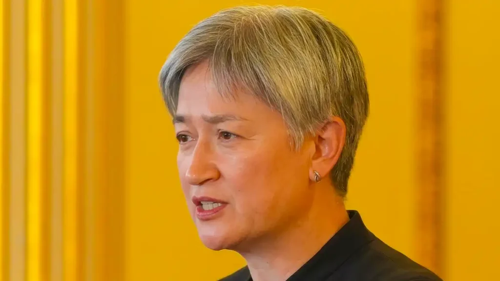 Penny Wong presses for negotiated end to Middle East conflict Foreign Minister Penny Wong addresses international delegates during an official bilateral government meeting in London.