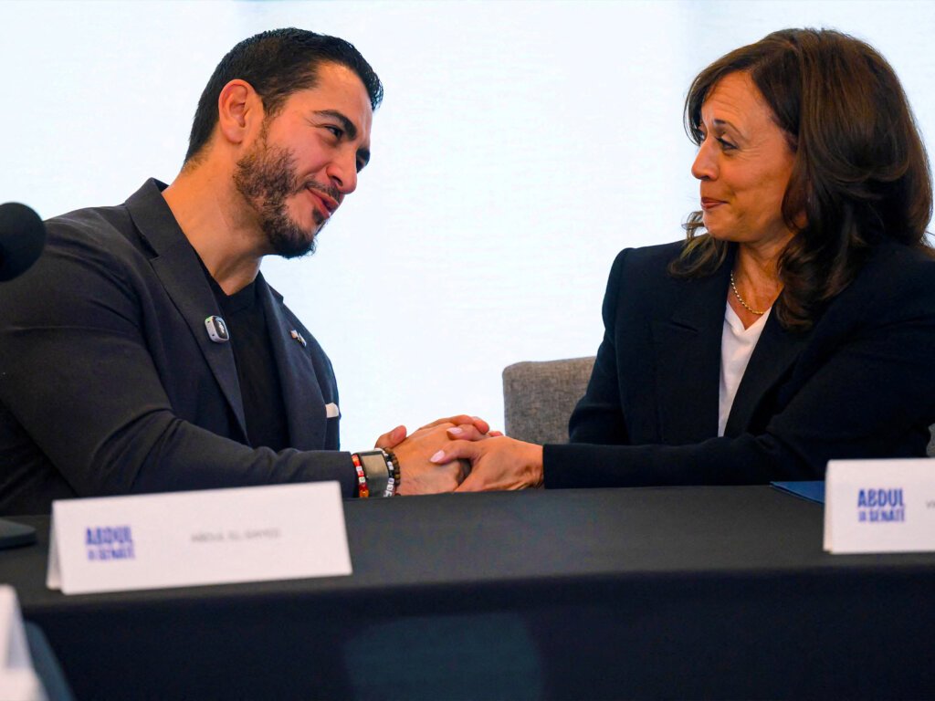 Kamala Harris campaigns with Abdul El-Sayed in Michigan