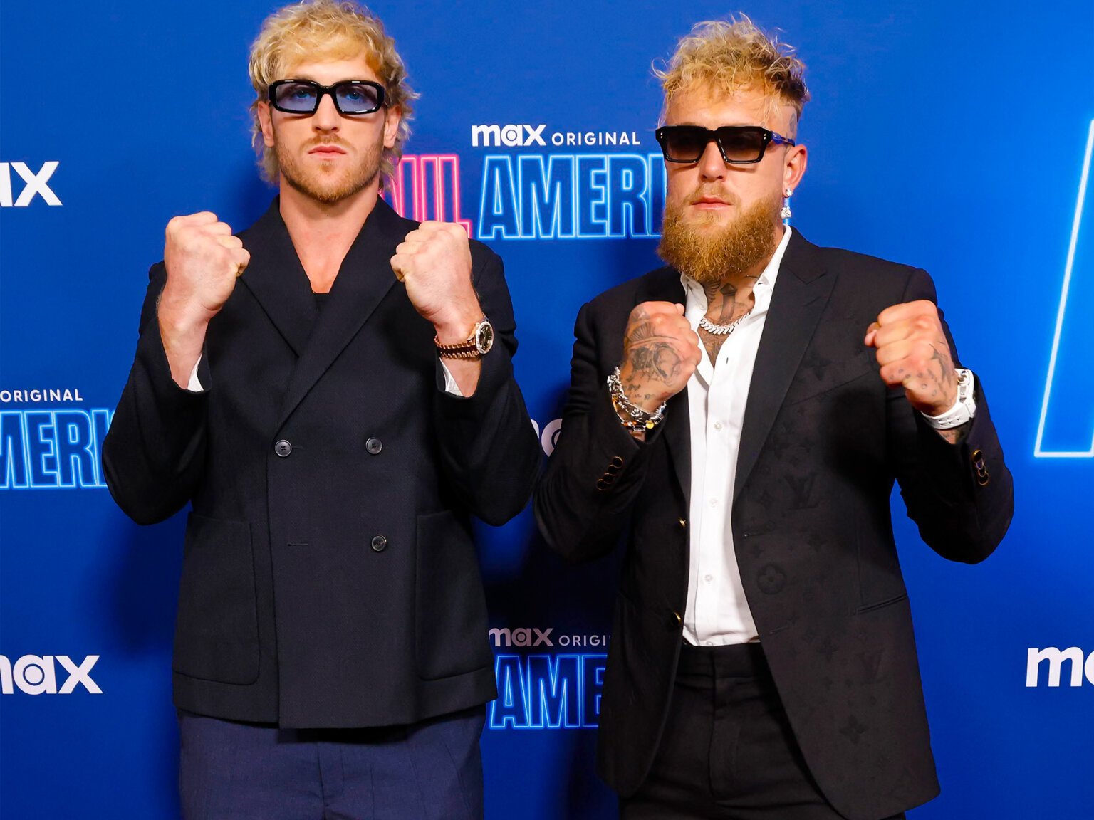 Jake and Logan Paul visit Pentagon for troop talk Logan and Jake Paul. Photograph: Taylor Hill/FilmMagic