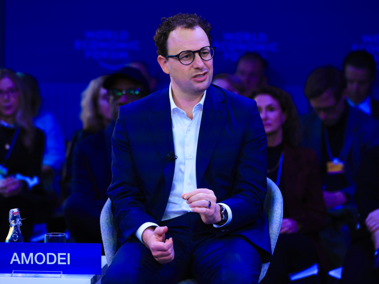 Anthropic chief executive, Dario Amodei, has warned that rogue AI agents, like those from OpenAI that escaped their test environment in July, are ‘capable of taking over the entire internet’ within six to 12 months. Photograph: Bloomberg/Getty Images