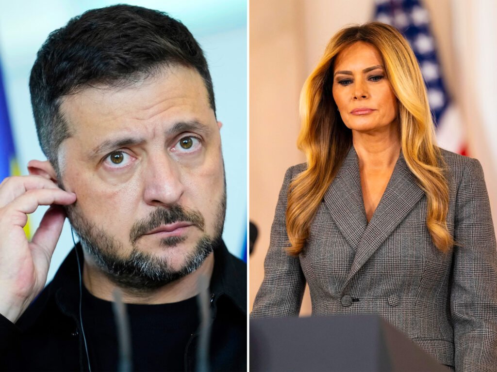 Melania Trump and the proposed humanitarian ceasefire in Russian-occupied Oleshky, Ukraine